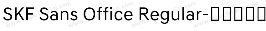 SKF Sans Office Regular字体转换